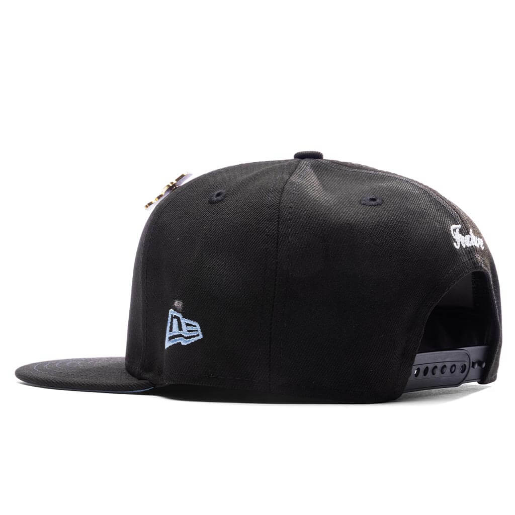 Feature x New Era Old English Calabasas Snapback Black Sky
