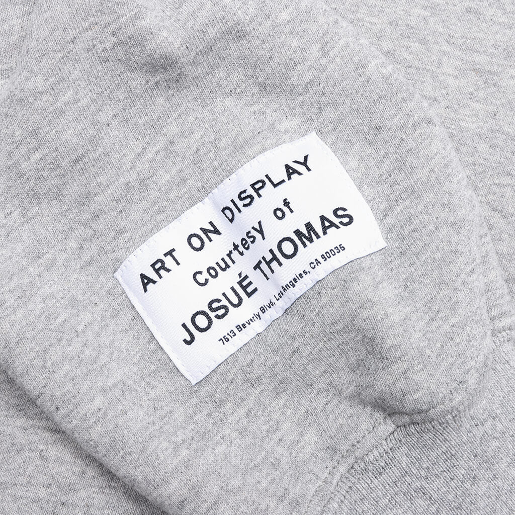 Center Logo Hoodie Heather Grey