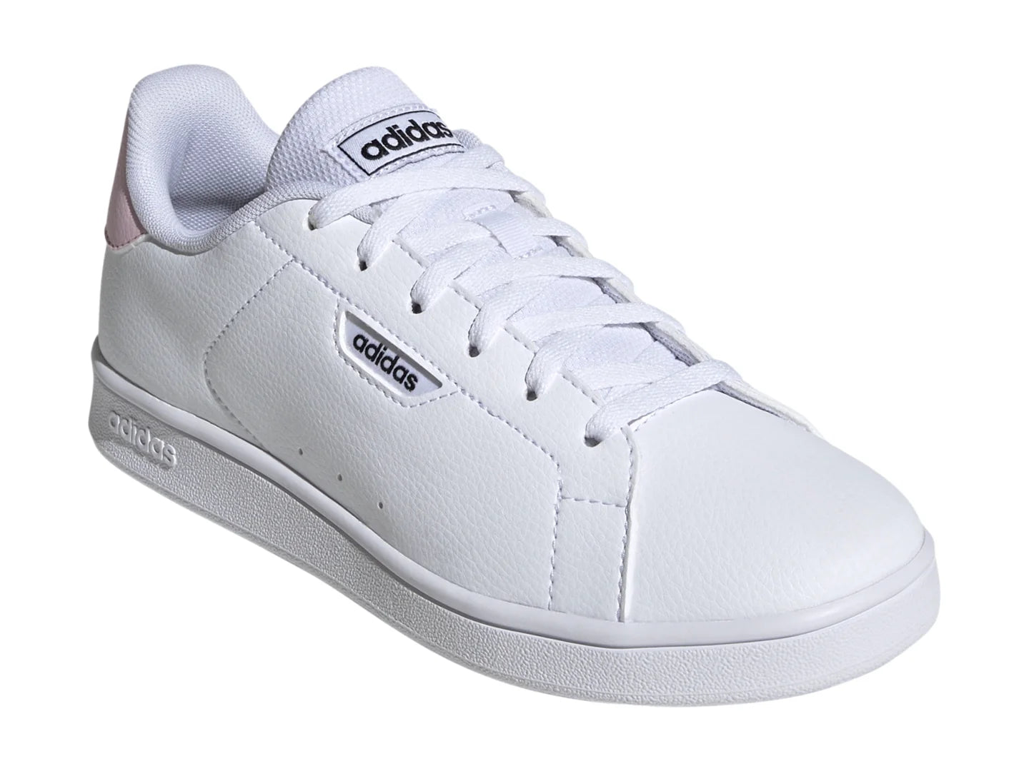Tenis Adidas Urban Court Blanco y Rosa para Niña