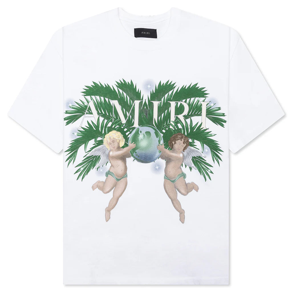 Airbrush Cherub Tee White
