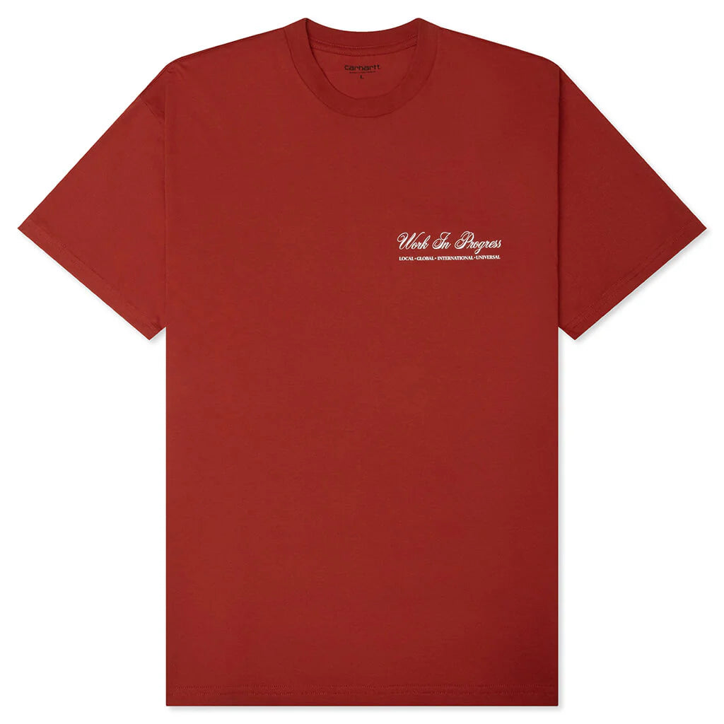 S S Cloud Heart T Shirt Oxide Red