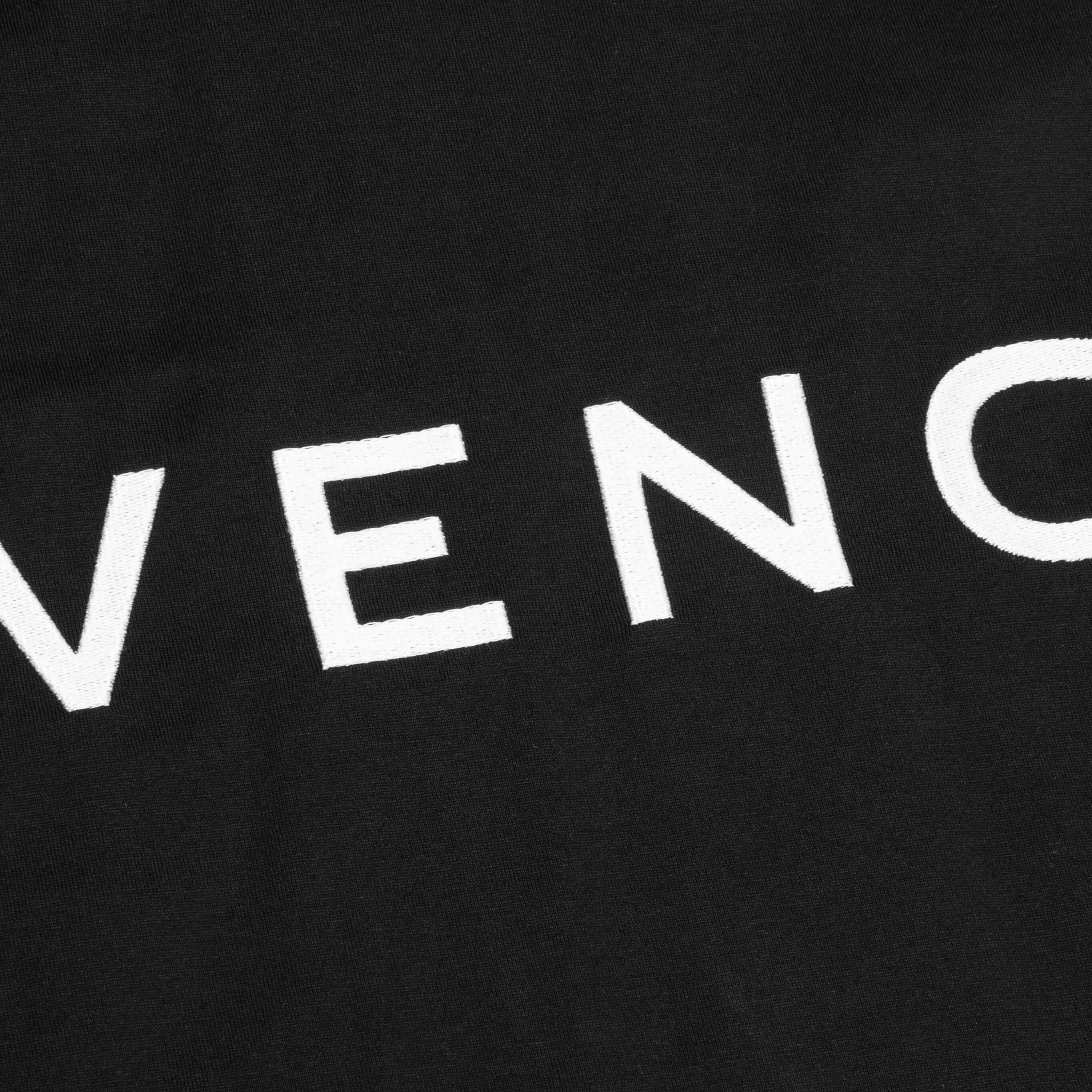 Oversized Fit Reverse Logo T shirt Black