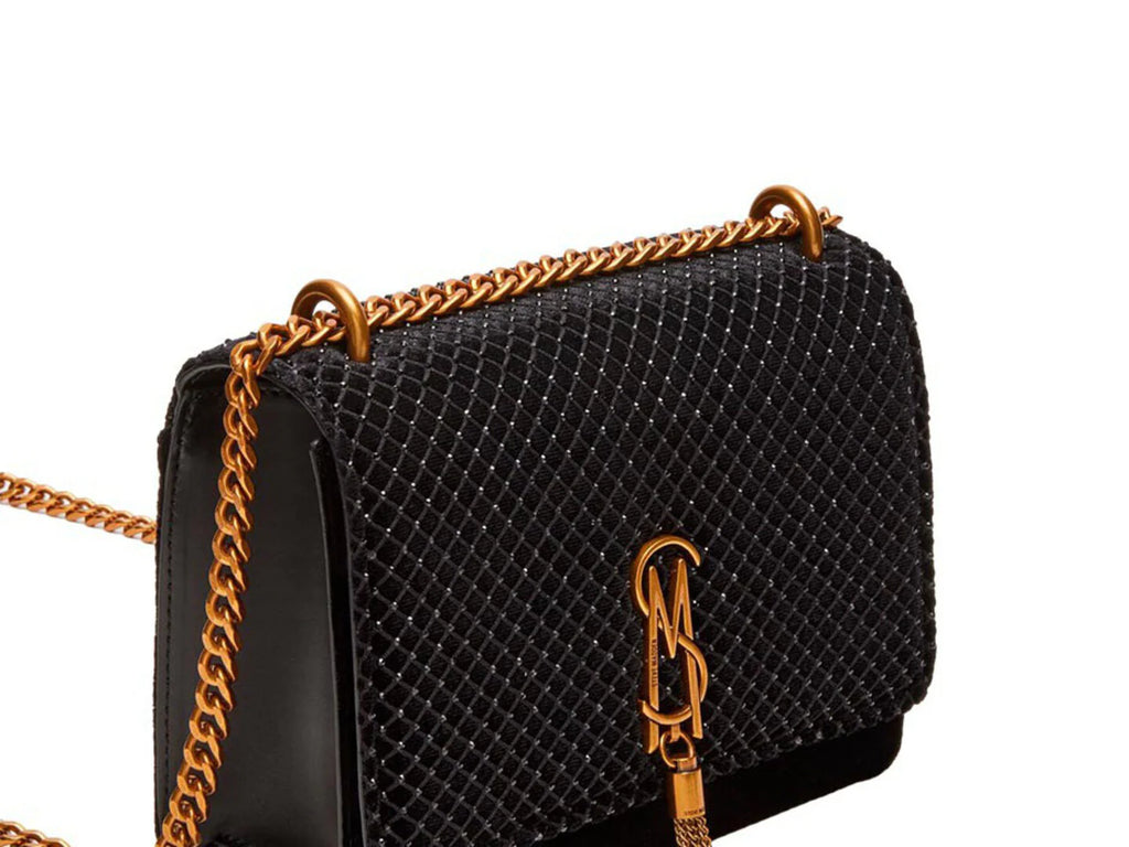 Bolso Steve Madden Bamara Negro y Dorado para Mujer