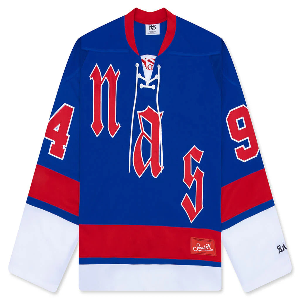 Saint M6 x Nas Illmatic 94 Game Jersey Blue