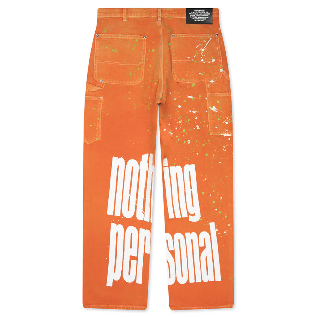 Nothing Personal Double Knee Jeans Orange