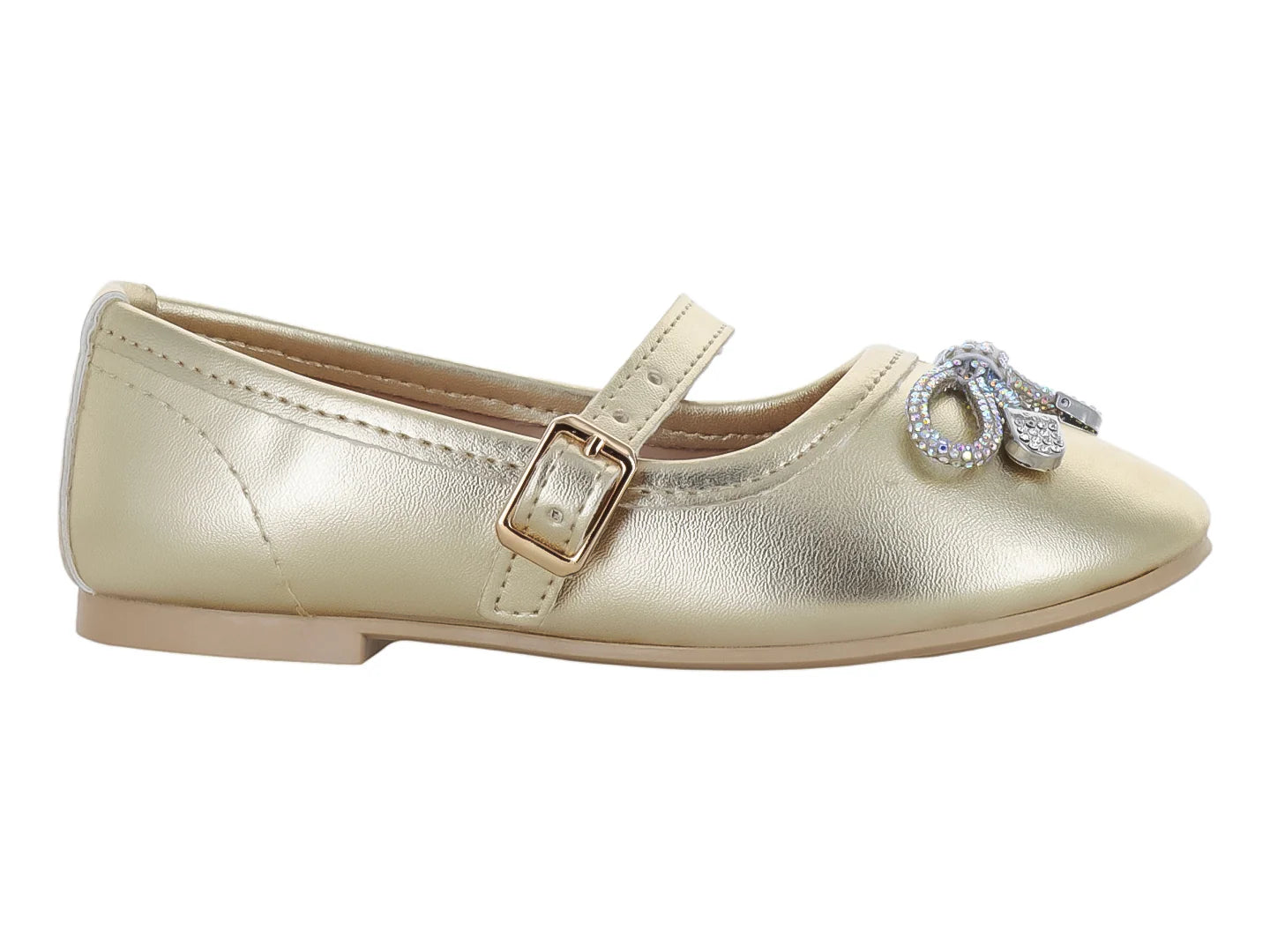 Zapatos Planos 4EVER Metálicos Oro para Niña