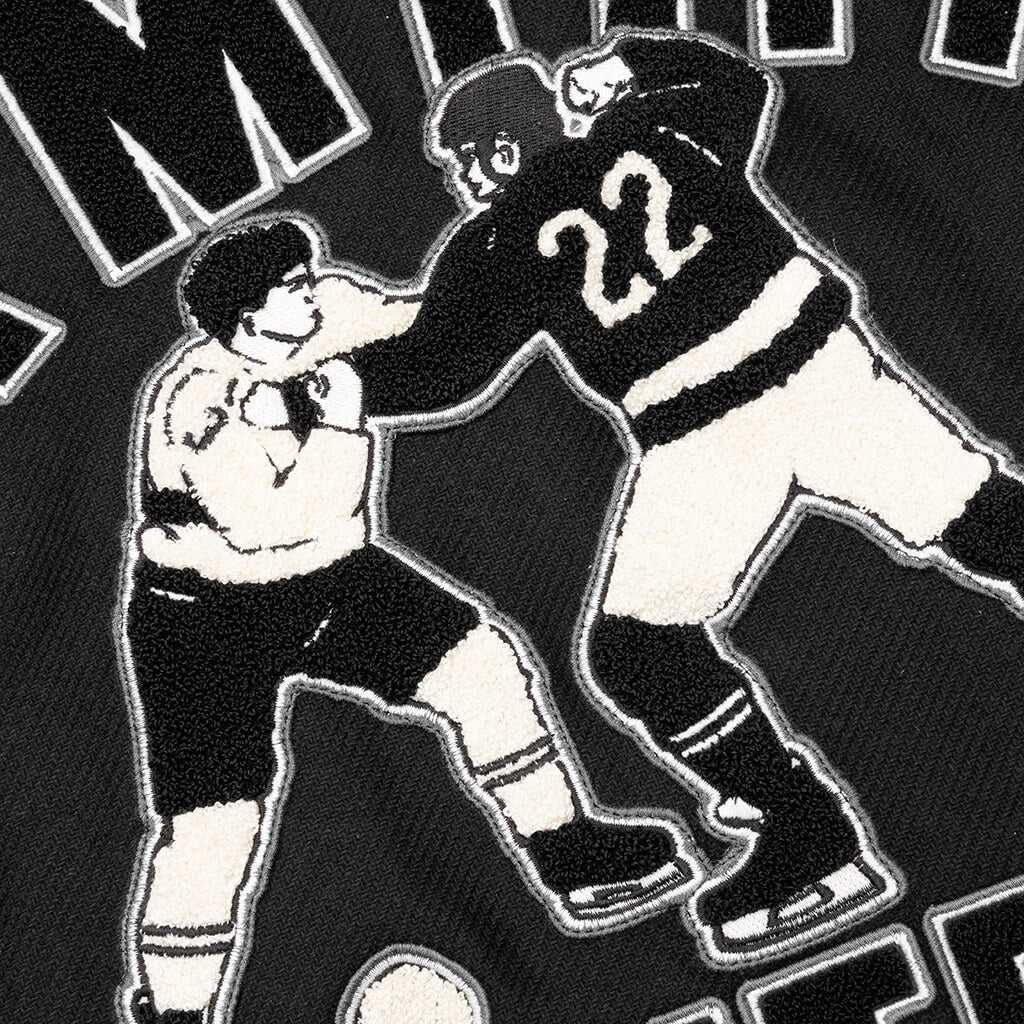 Hockey Varsity Bomber Black