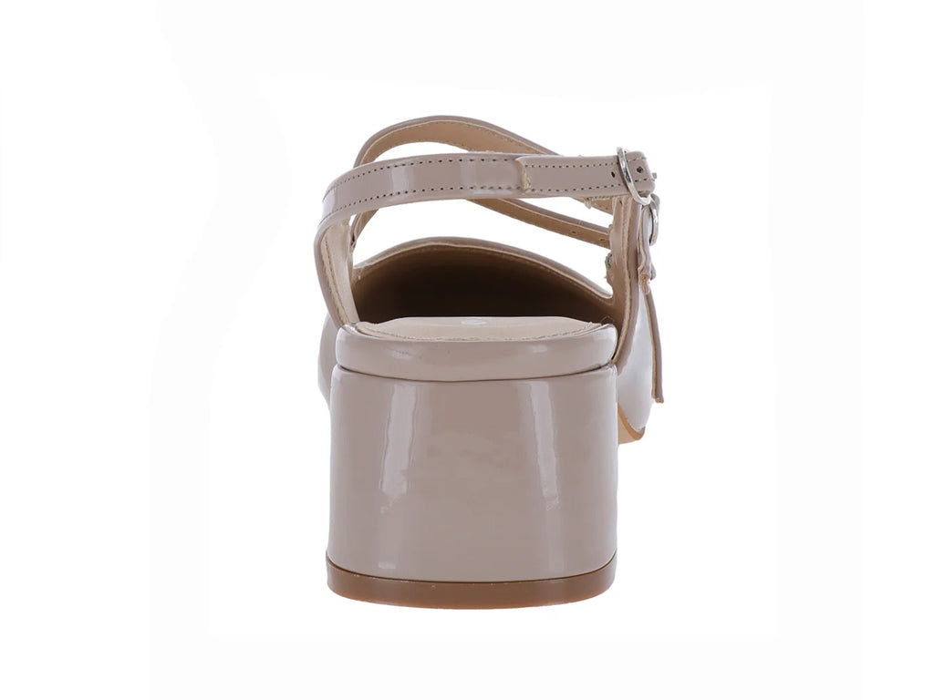 Zapatillas de Tacón Cuadrado Charol Clay Lady Paulina para Mujer