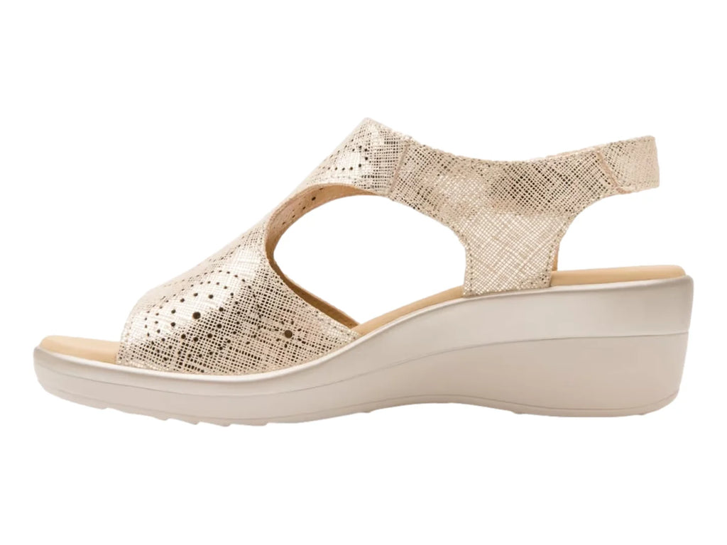 Sandalias Flexi Plataforma Color Oro para Mujer