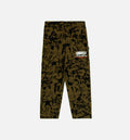 Lost Management Cities All Over Print Mens Pant Olive Black