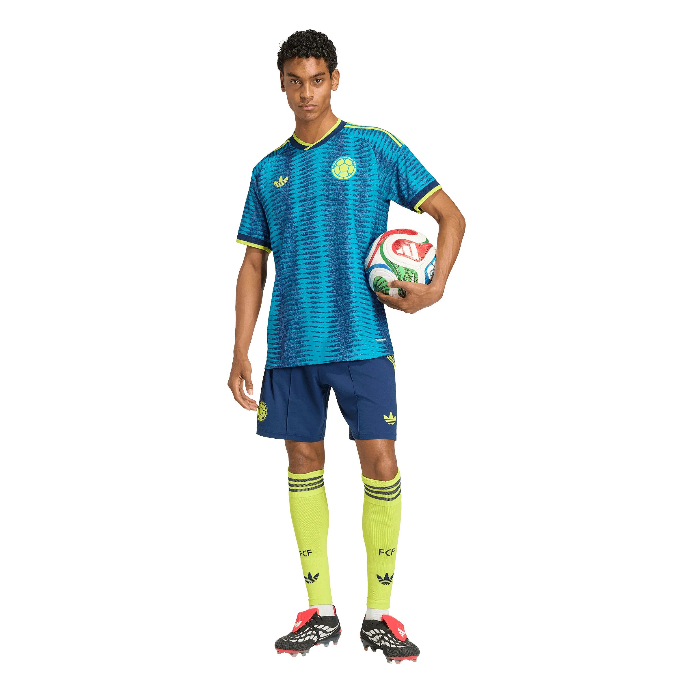 adidas Colombia Away Authentic Mens Soccer Jersey 2026 Mistery Petrol Navy