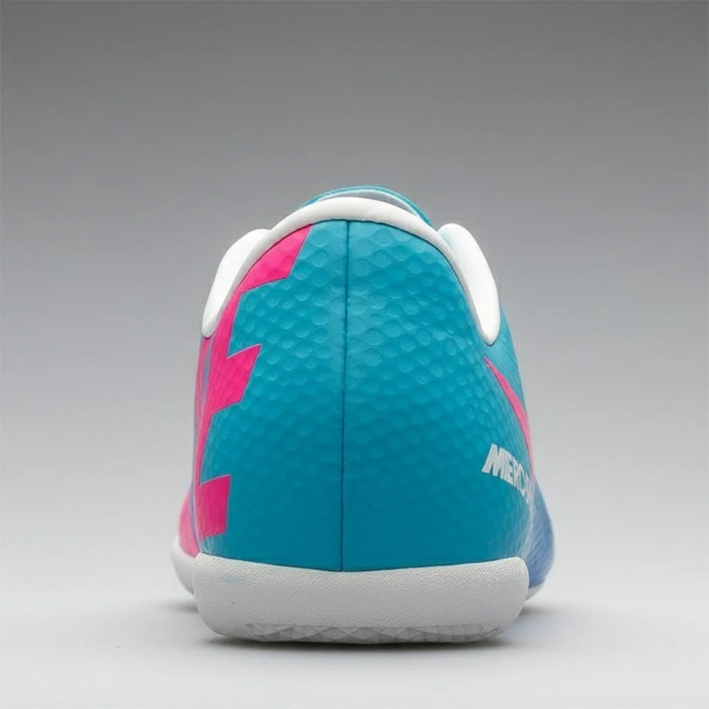 Nike Jr Mercurial Victory IV IC Youth Indoor Soccer Shoes Blue Pink Volt