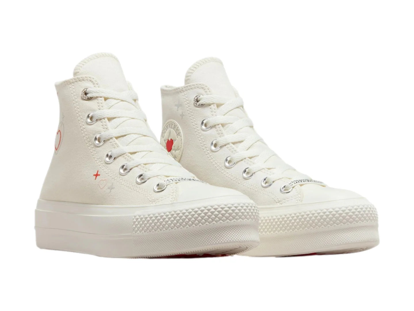 Tenis Converse Chuck Taylor All Star Lift Hi Egret Fever para Mujer