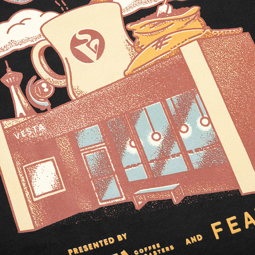 Feature x Vesta Coffee House Tee Black