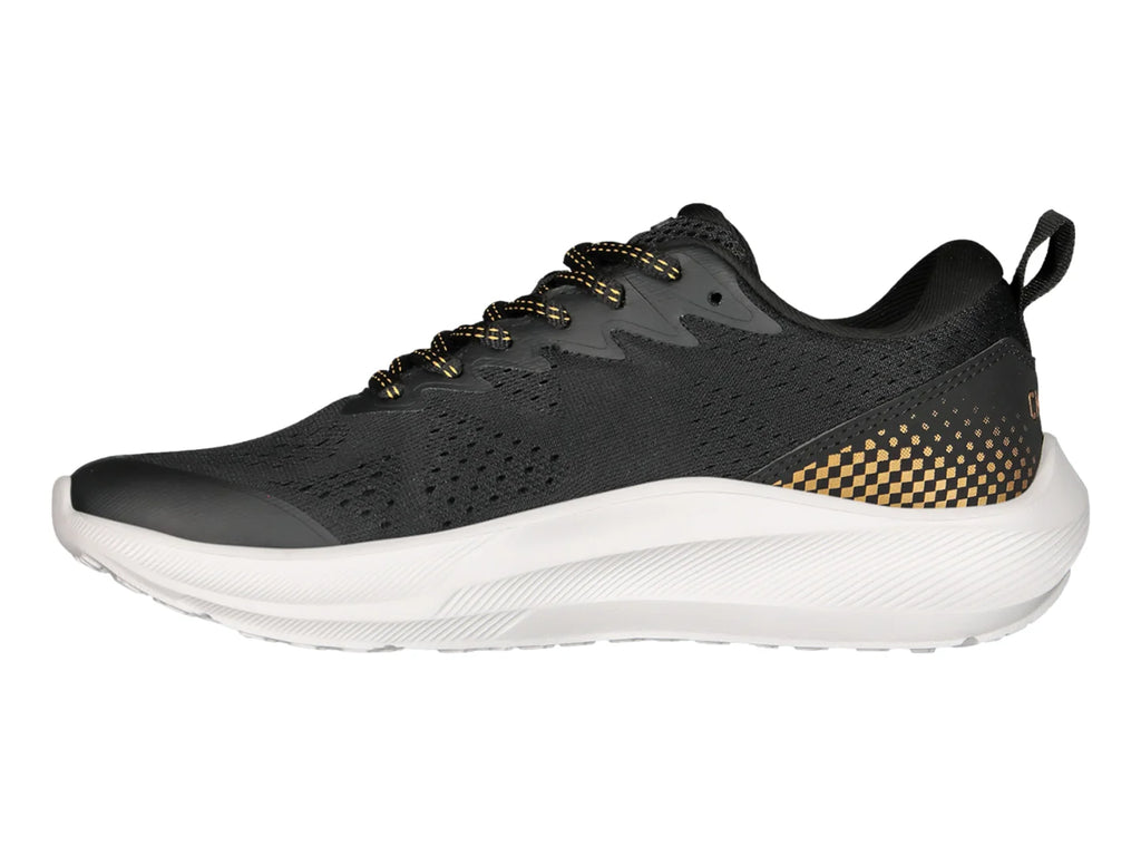 Tenis Charly Road Casual Negro y Oro para Mujer