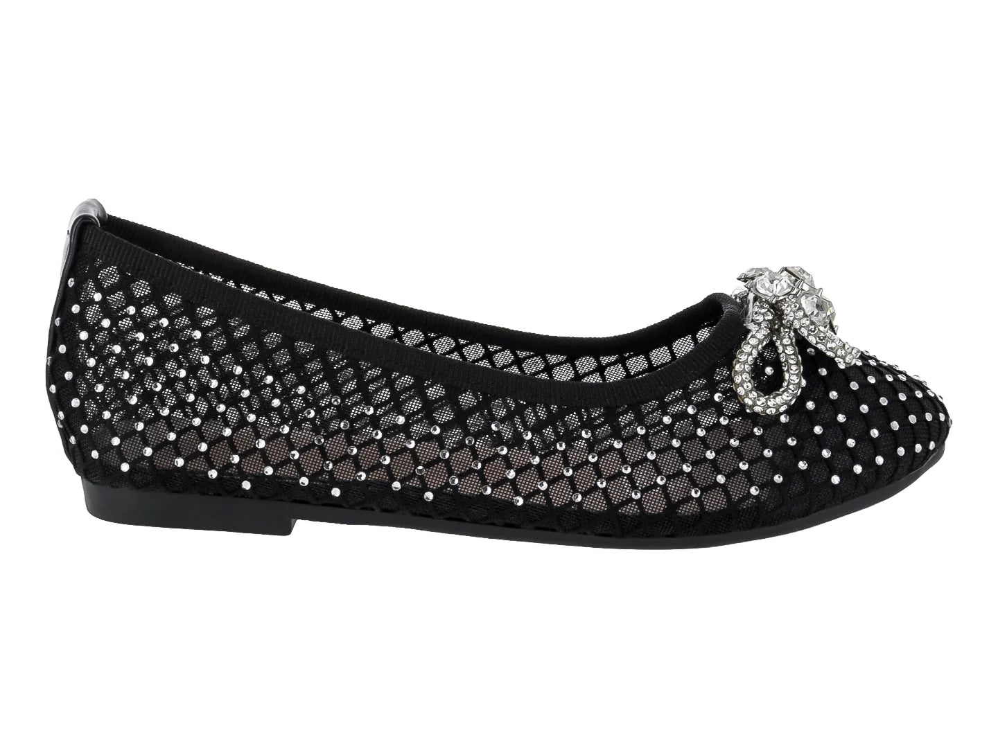 Zapatos Flats Roze Negros para Niña