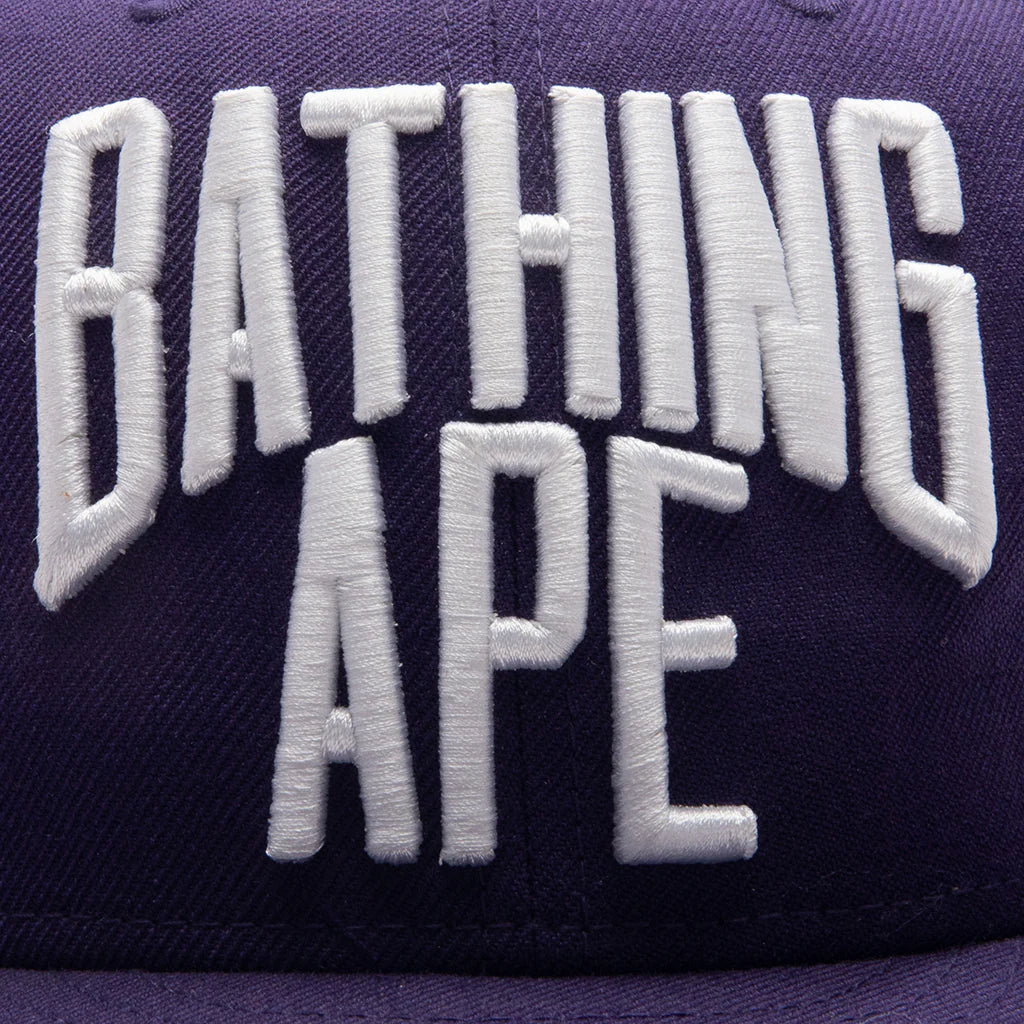 New Era x A Bathing Ape NYC Snapback Hat Purple