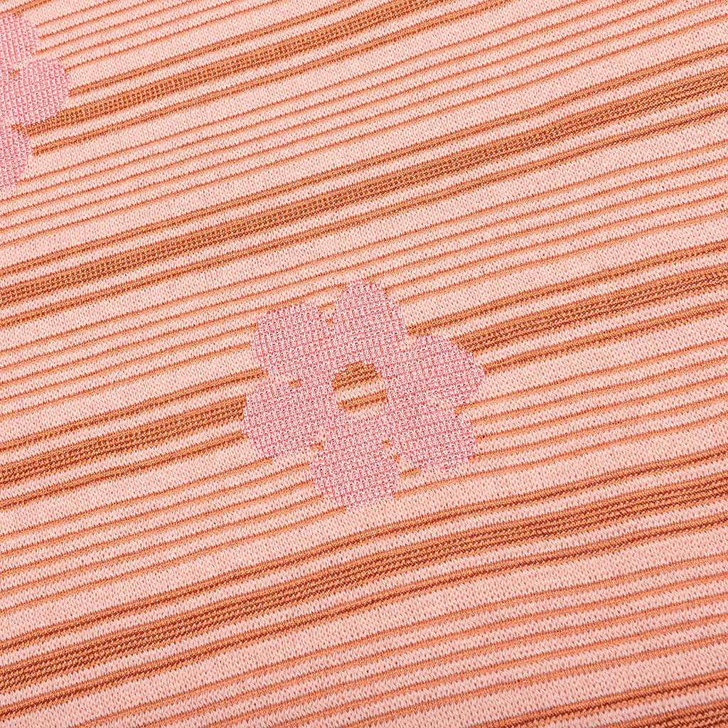 Striped Floral T Shirt Pink Gummy
