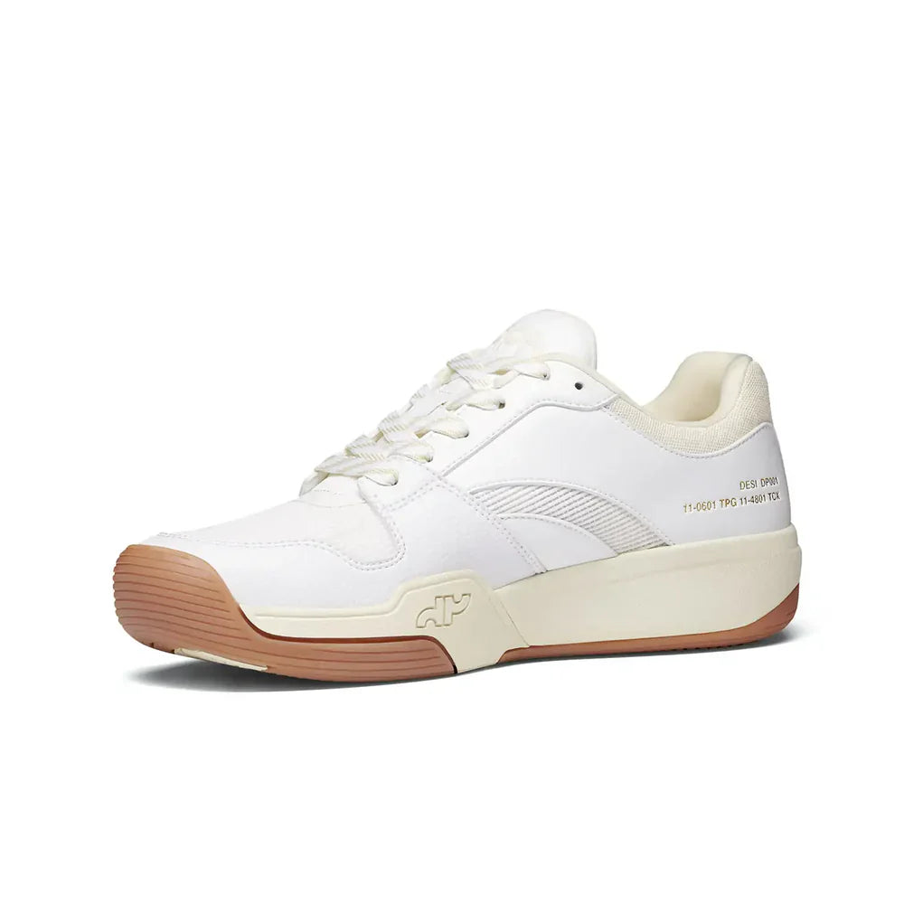 DAPS DESI Low White Cream Womens Pickleball Shoes