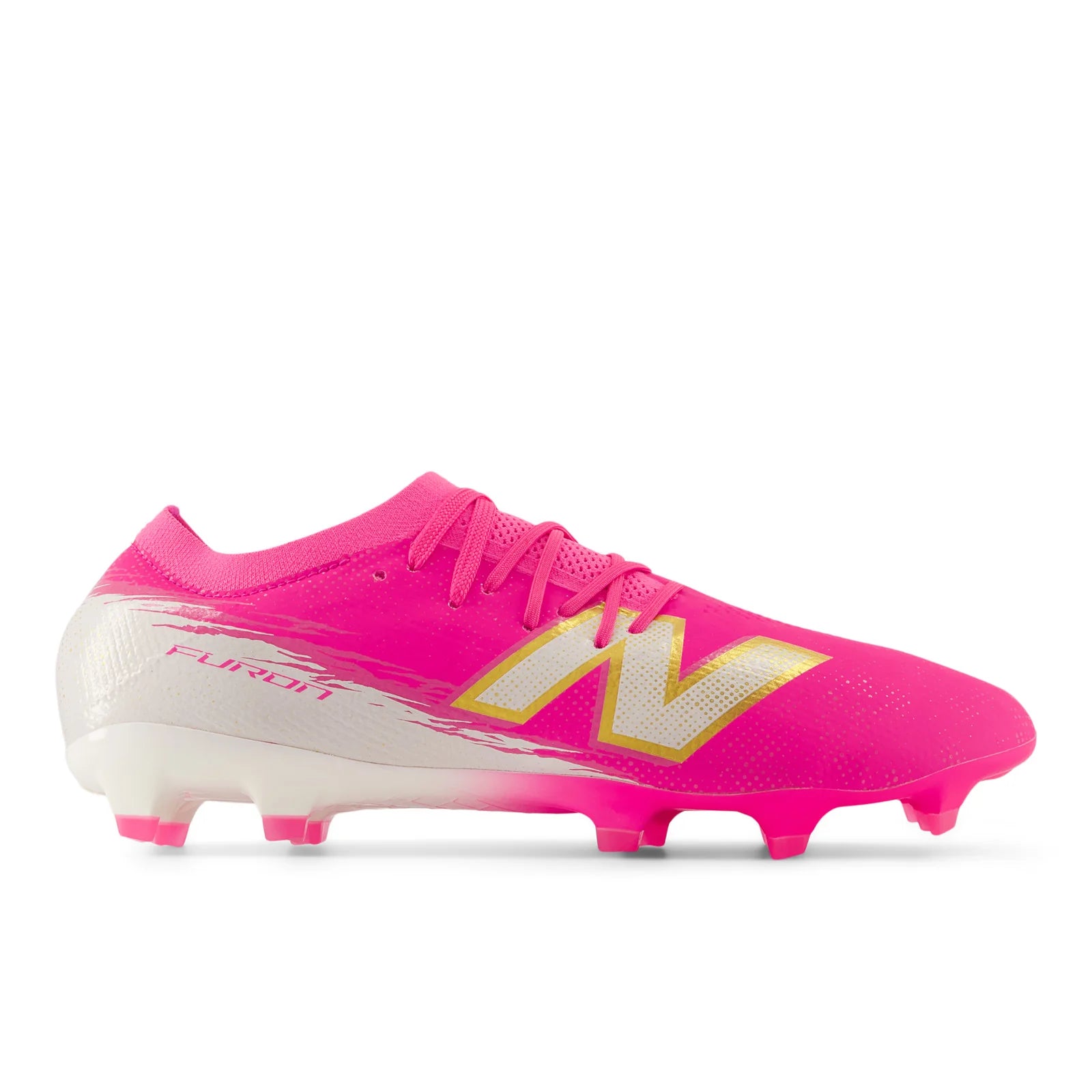 New Balance Furon Pro V8 FG Firm Ground Mens Soccer Cleats Pink Heat