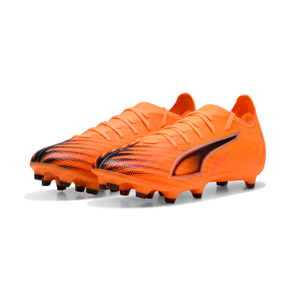 PUMA Ultra 6 Match FG AG Mens Soccer Cleats Orange Black Red