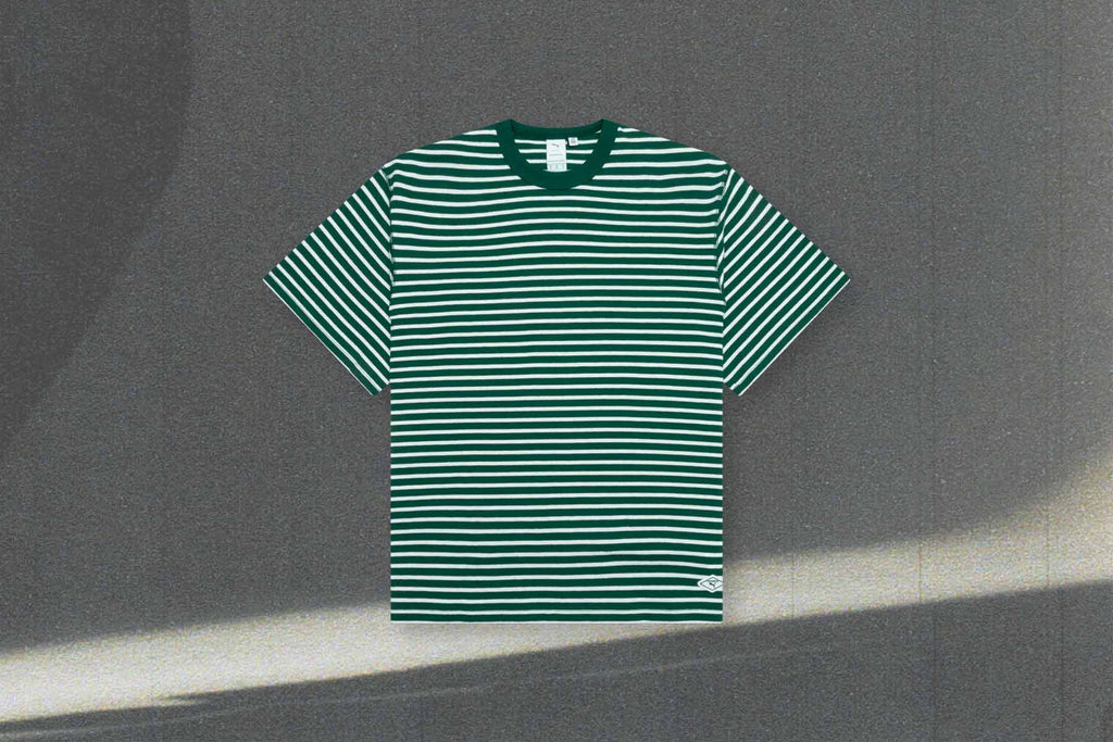 Puma x Nanamica Striped Tee Green