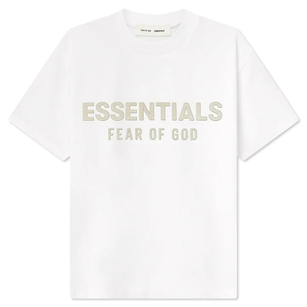 Kids Classic Crew Neck T Shirt Cloud White
