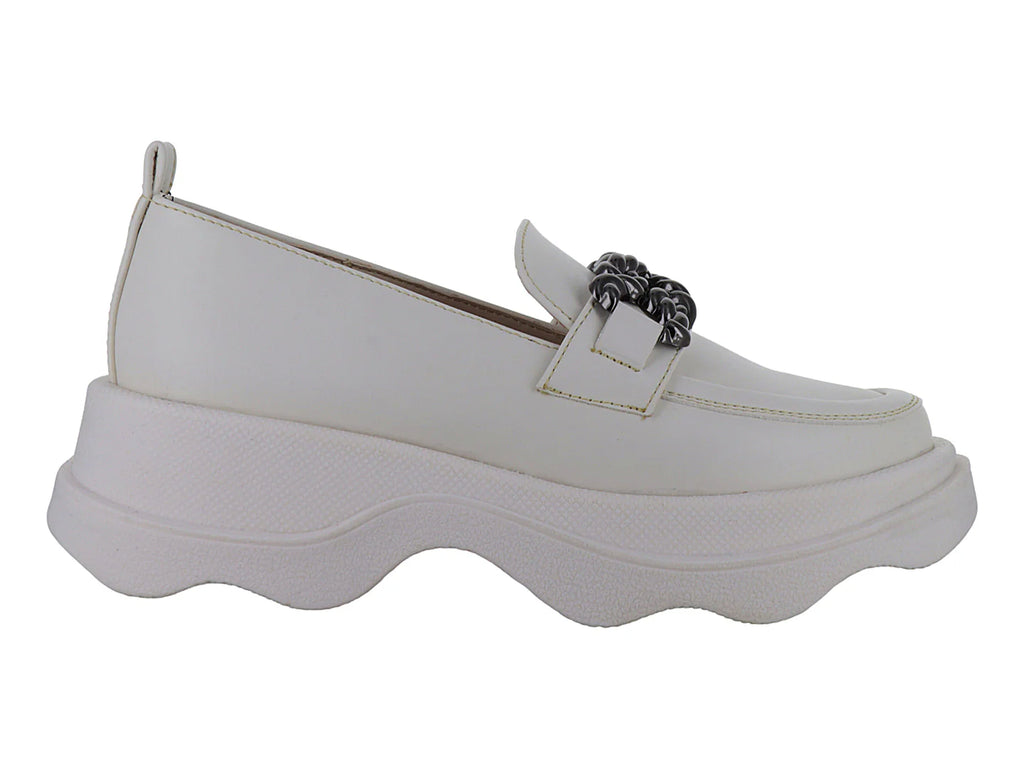 Zapatos Loafer Mutante Latte para Mujer