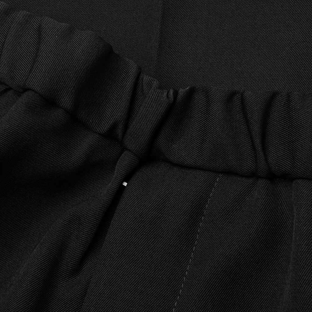 Sharp Gabardine Wool Trouser Black