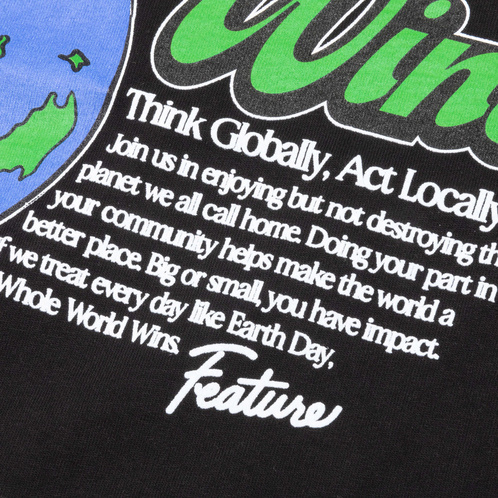 Whole World Wins Tee Black