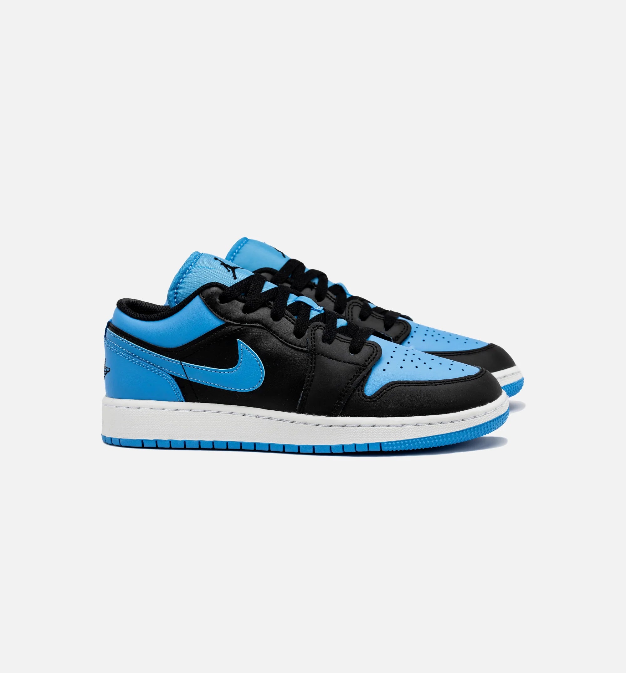 Air Jordan 1 Retro Low University Blue Grade School Lifestyle Shoe Black University Blue