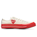 Converse x Comme Des Garcons PLAY All Star Chuck 70 Ox Red Sole White