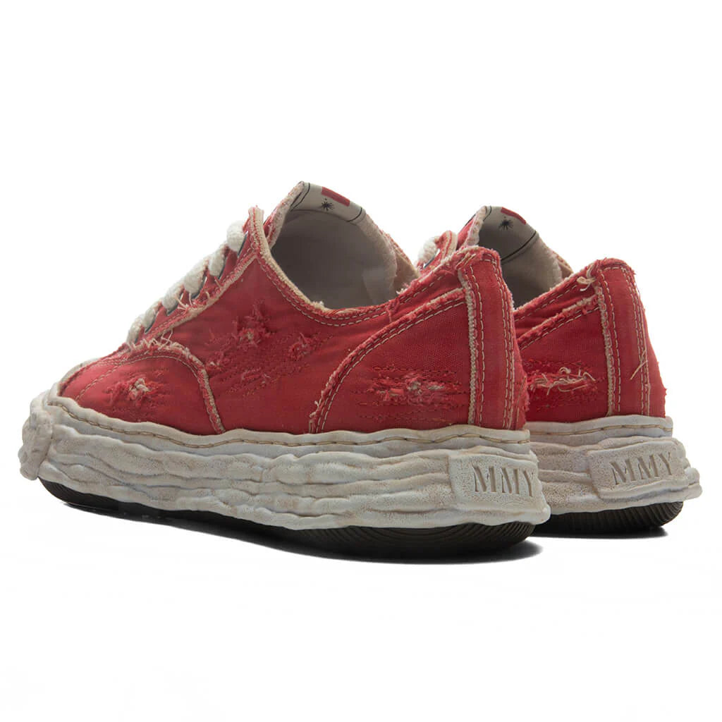 Peterson 23 Low OG Sole Ripped Over Dyed Canvas Red