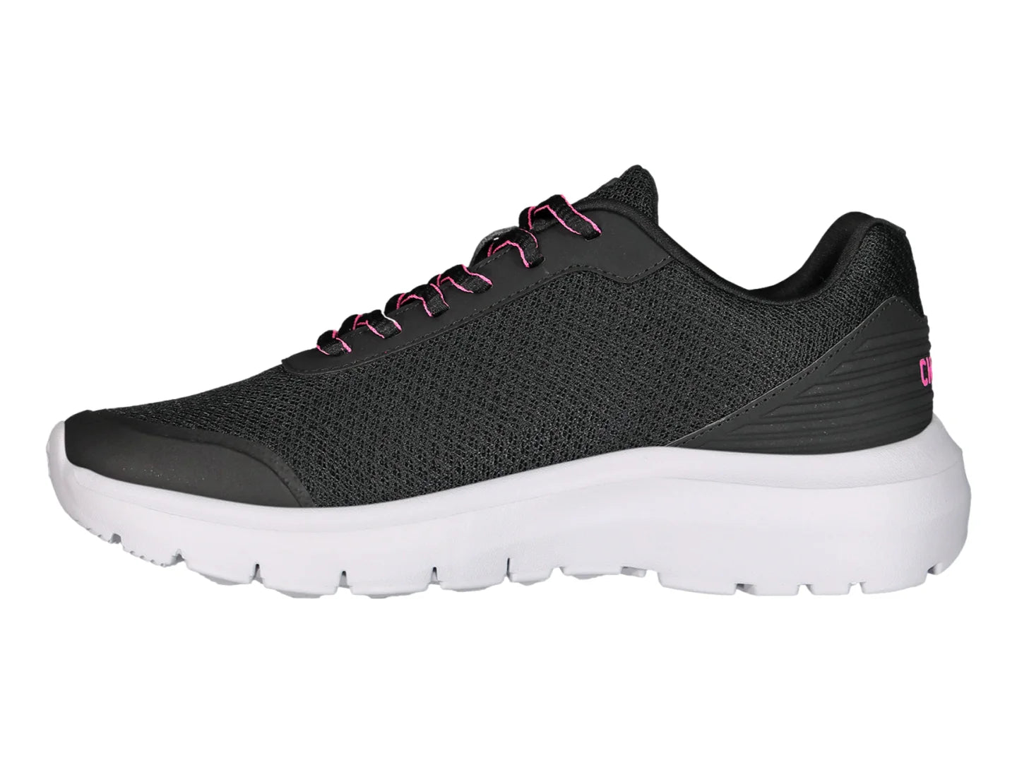 Tenis Charly Road Casual Negro y Rosa para Mujer