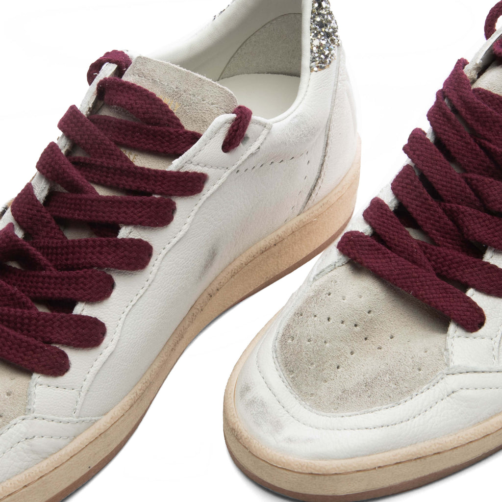 Womens Deluxe Brand Ball Star White Grey Horsy Platinum
