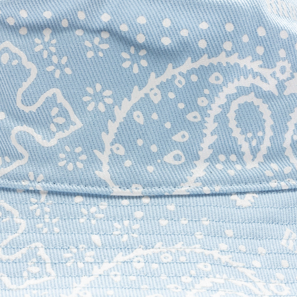 Bandana Canvas Bucket Hat Blue White
