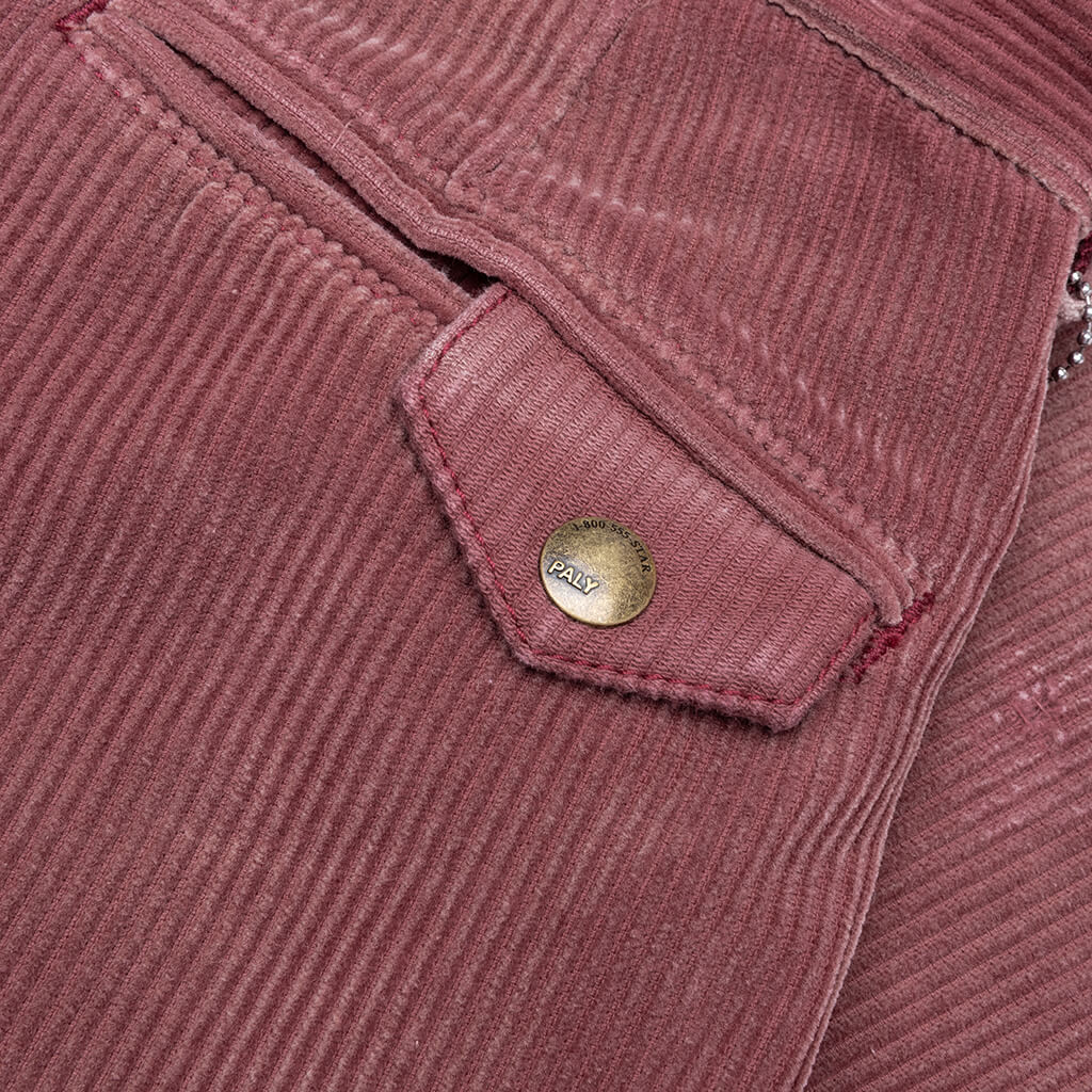 Synanon Cord Pleated Pant Burgundy