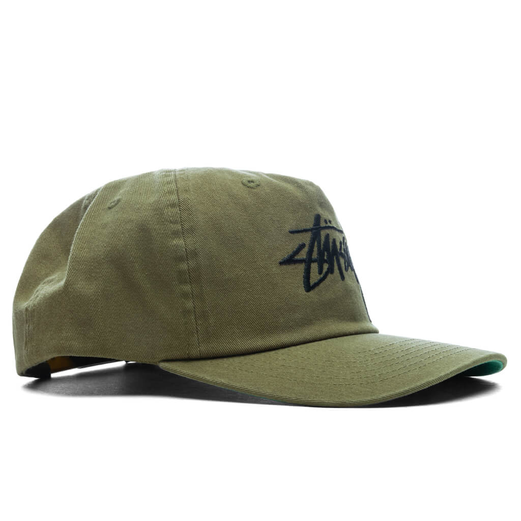 Big Stock Mid Depth Cap Army Green