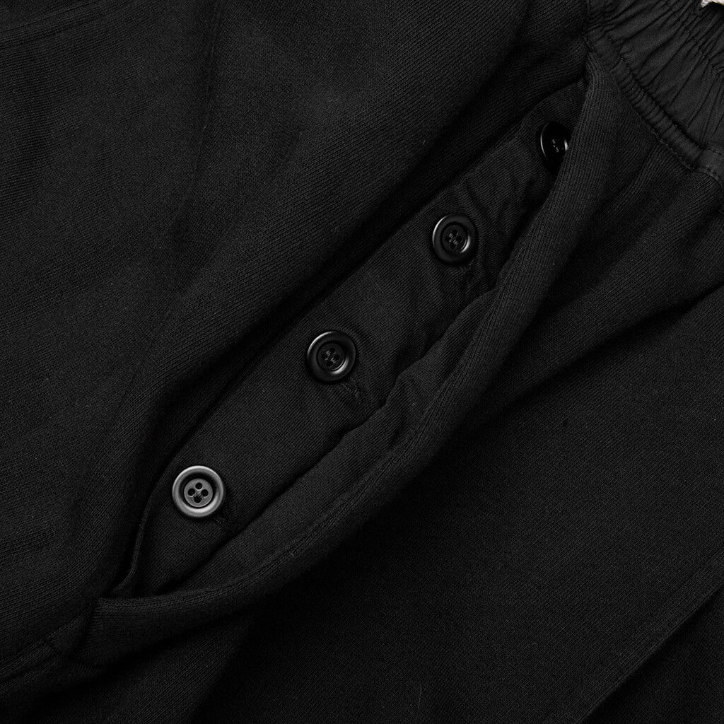 Wide Pusher Sweat Pants Black