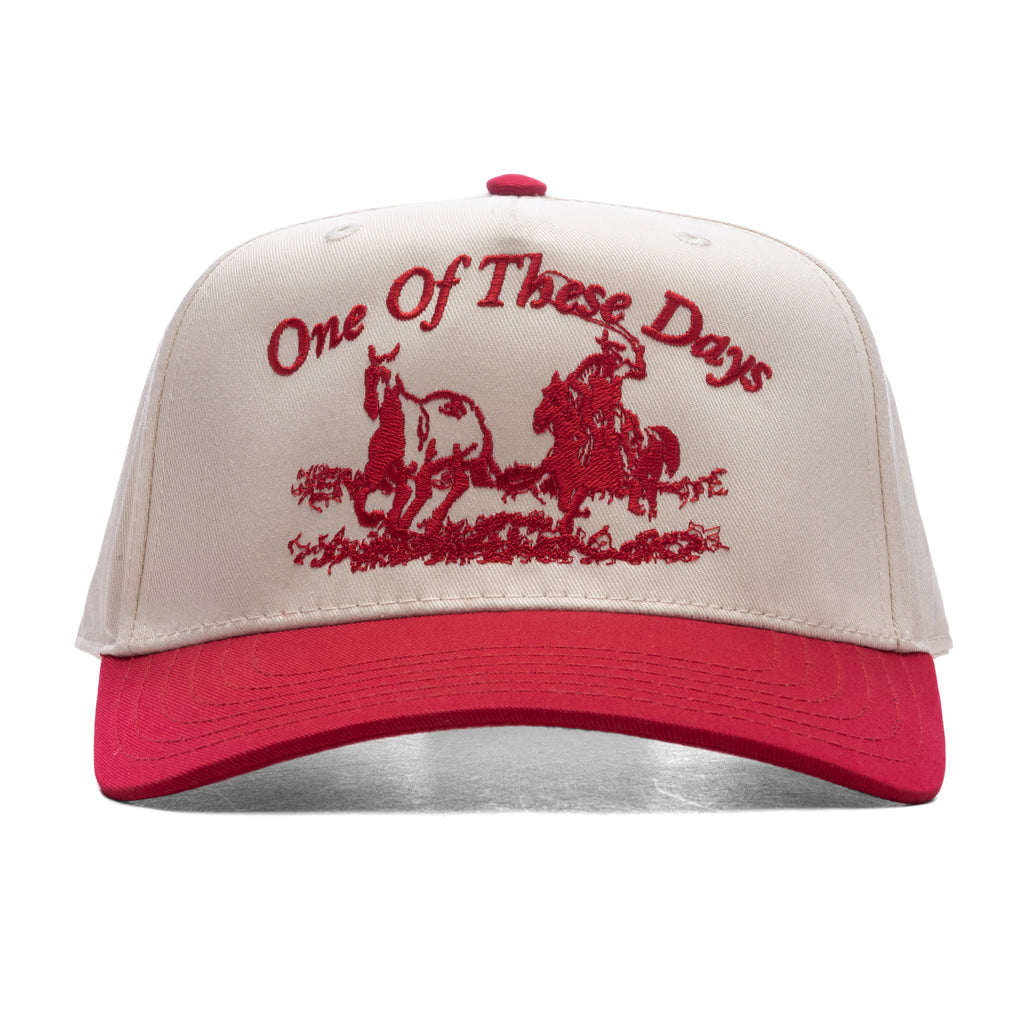 Just For A Moment 5 Panel Hat Natural Red