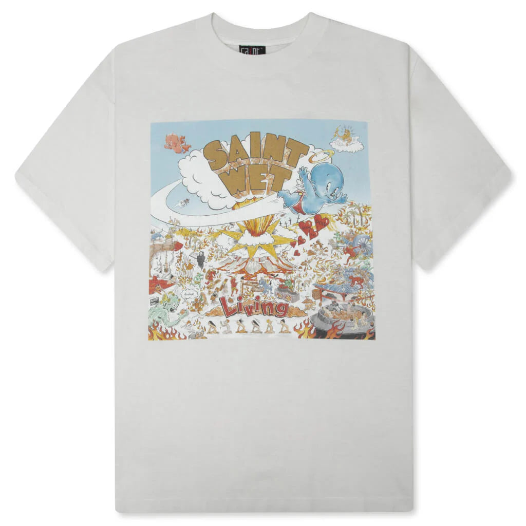 Saint Wet S S T Shirt White