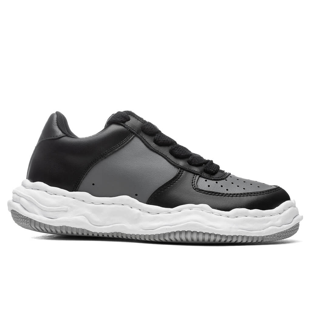 Wayne Low OG Sole Leather Sneaker Black Grey