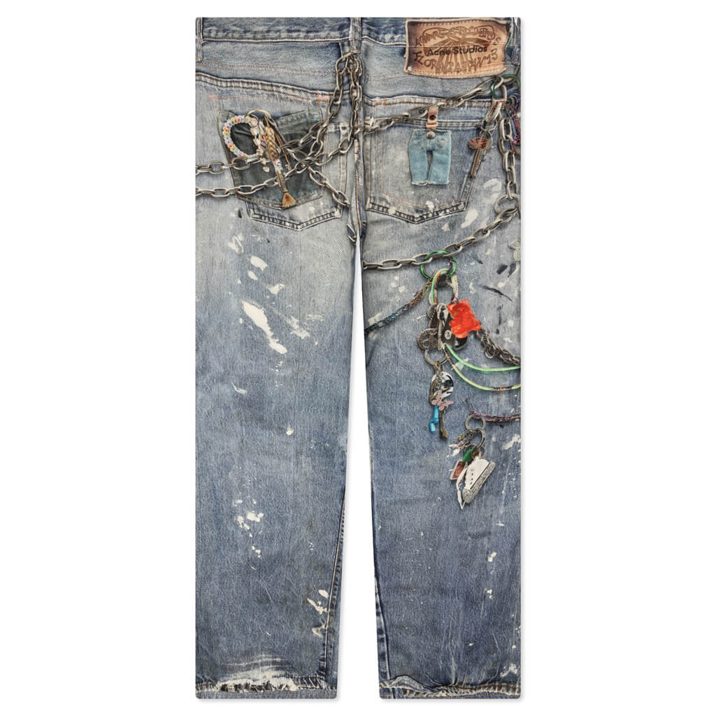Loose Fit Trousers 1981M Fn Mn Trou001020 Mid Blue