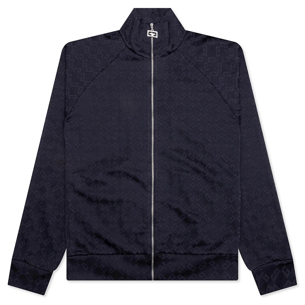 Vintage Full Zipped Tracksuit Sweatshirt Dark Blue
