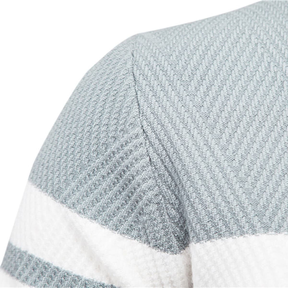 Mens Crew Neck Pullover Striped Sweater