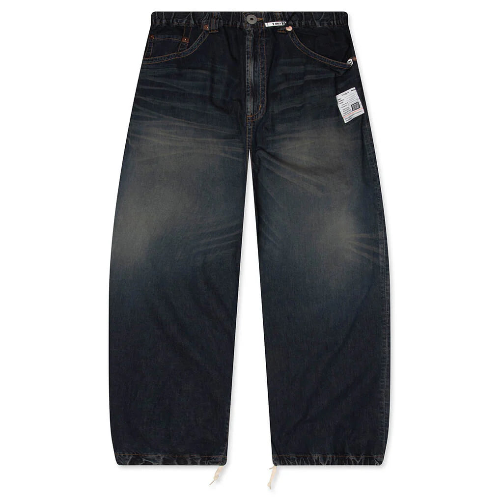 Light Denim Wide Pants Indigo