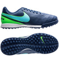 Nike JR Tiempox Legend VI TF Youth Soccer Cleats Coastal Blue Polarized Blue Rage Green