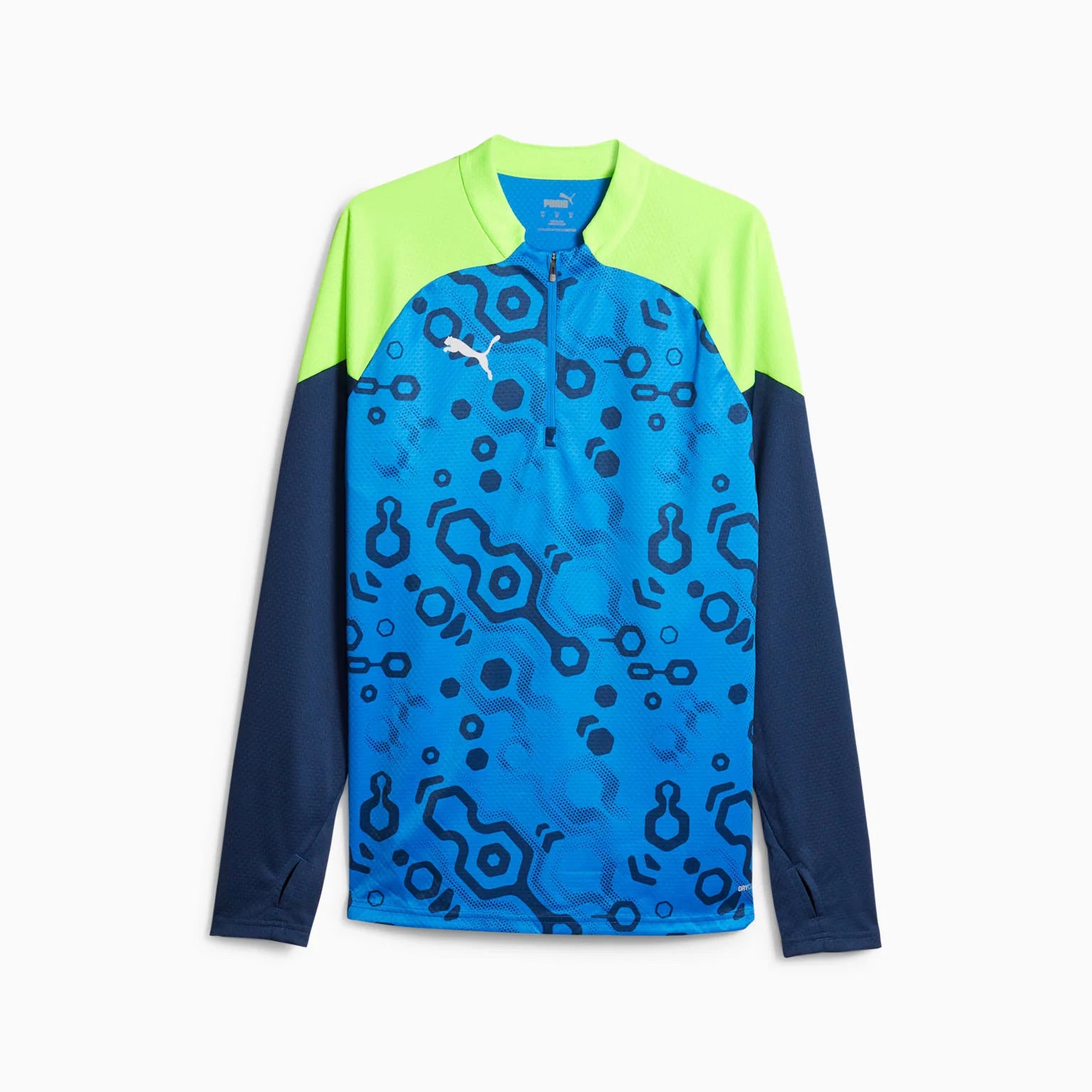 PUMA IndividualCUP 1 4 Zip Top White Red Blue