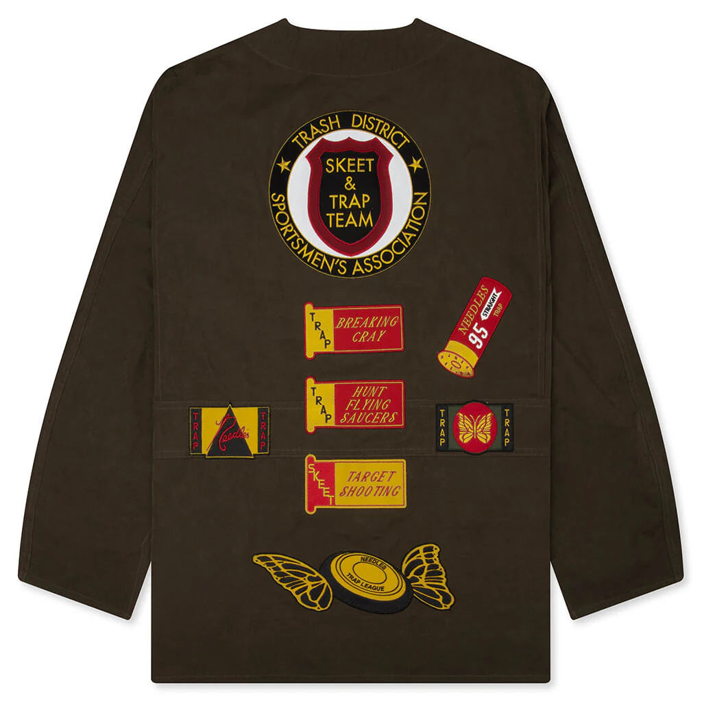Waxed Cloth Shooting Jacket Brown