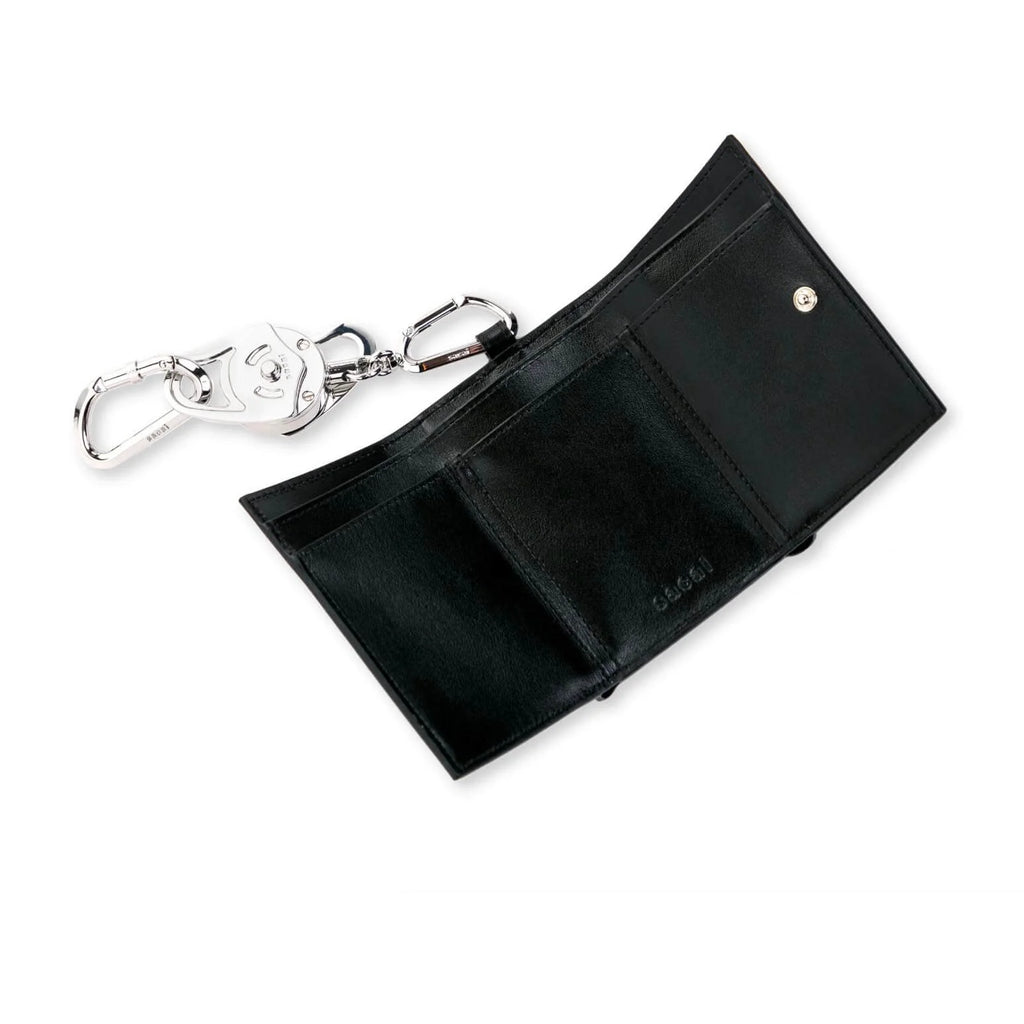 Carabiner Trifold Wallet Black